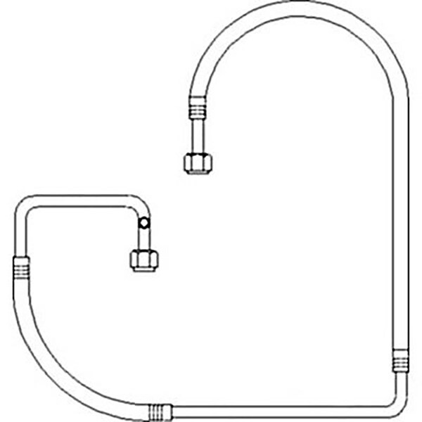 Aftermarket Compressor to Condenser Line Fits FordNew Holland 7910 8210 E8NN19N601DA - main